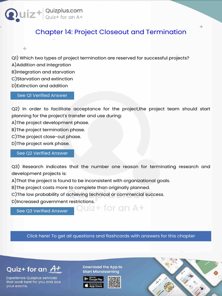 Which Two Types of Project Termination Are Reserved For Successful ...