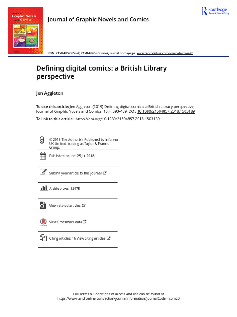Defining Digital Comics A British Library Perspective | PDF | Comics ...