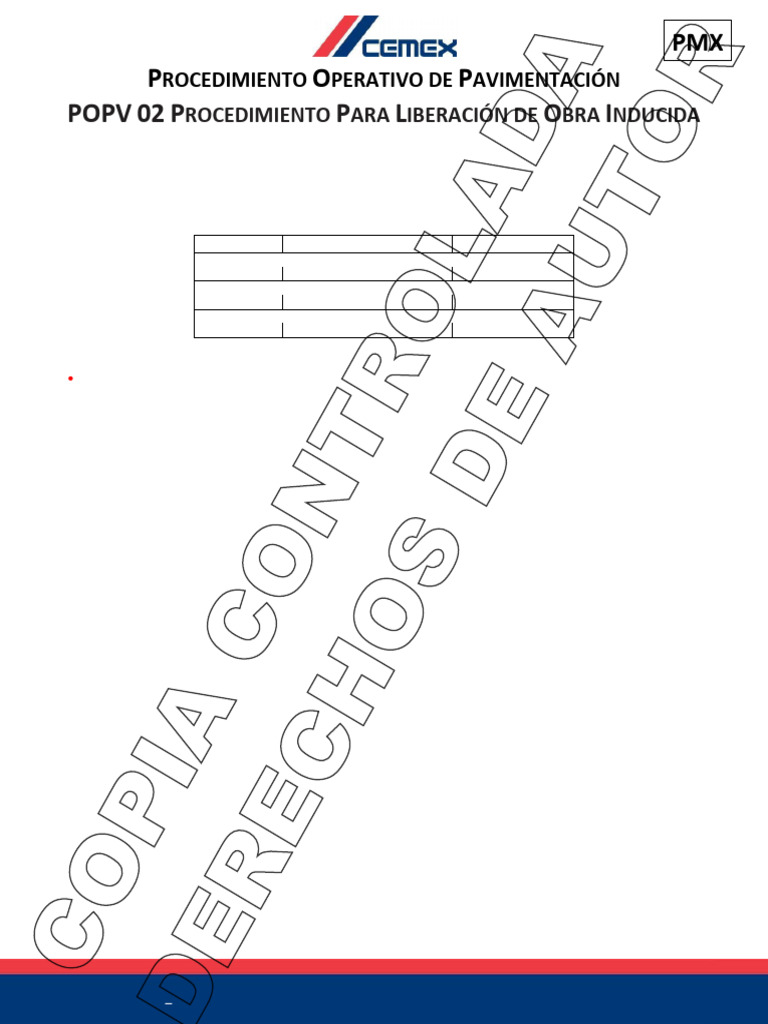 5 PMX POPV 02 Liberación de Obra Inducida Rev 1 | PDF