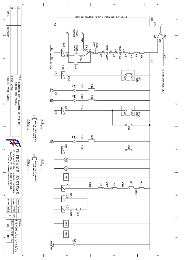 Control Wiring Scheme of VFD | PDF