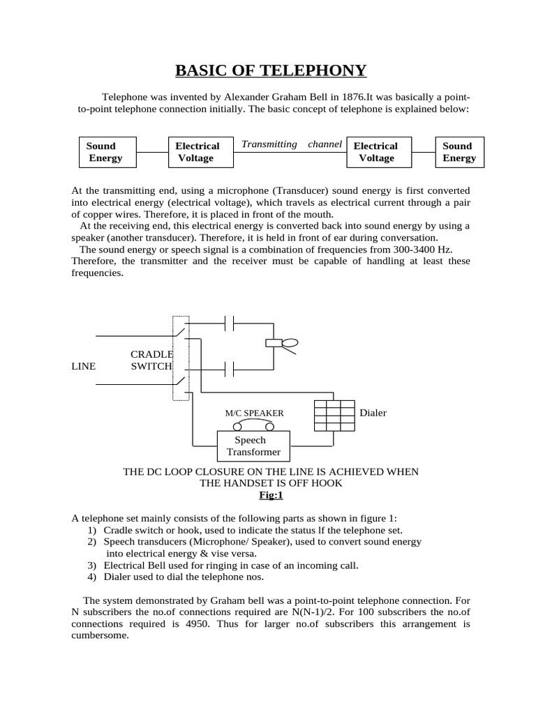 Basic of Telephony | PDF | Telephone Exchange | Telephone