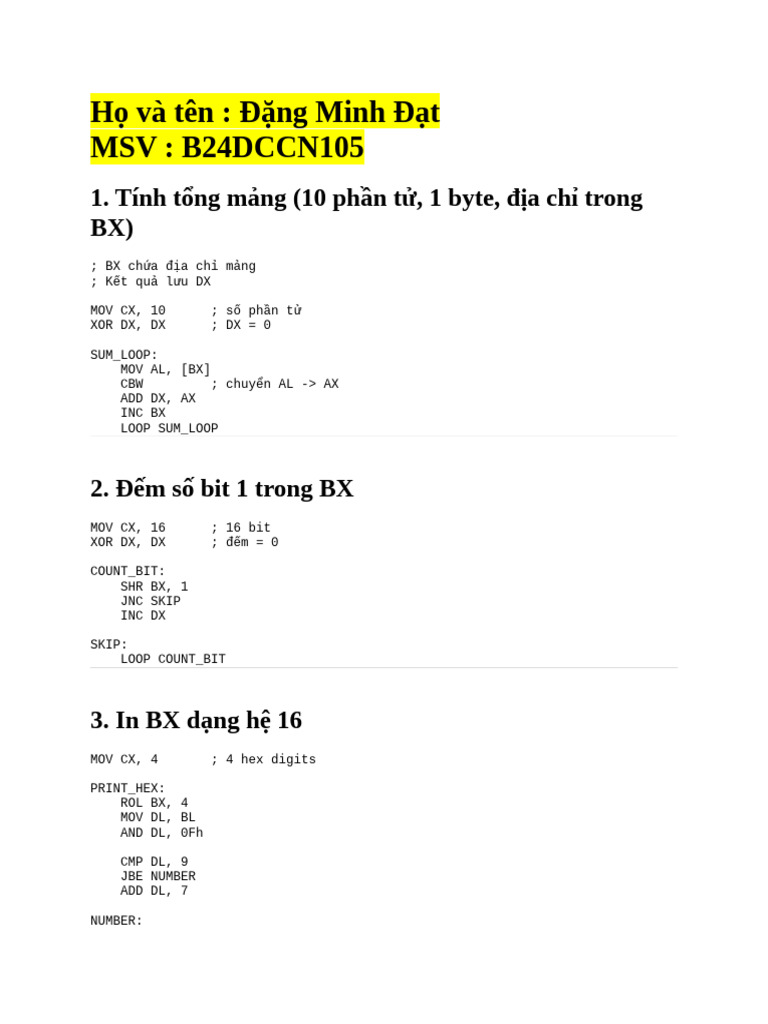 BT KTMT | PDF