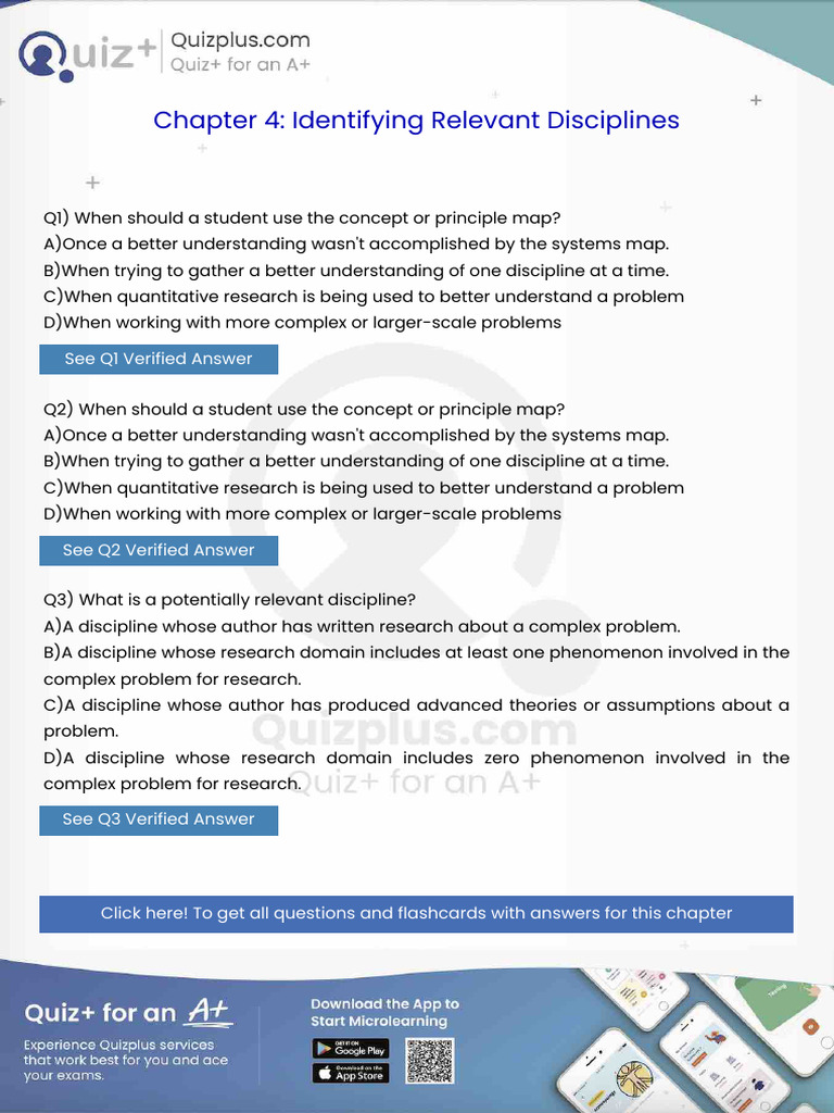 When Should A Student Use The Concept or Principle Map | PDF ...