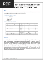 No Load & Blocked Rotor Test Guide | PDF | Electric Motor ...