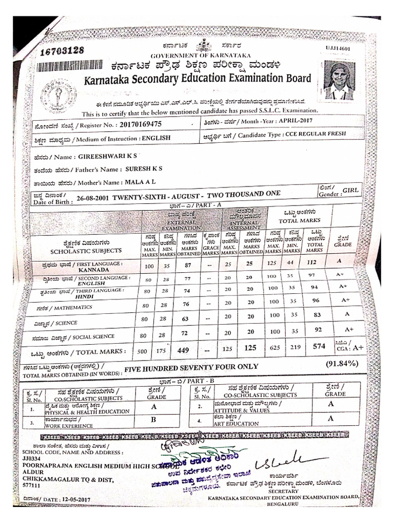 10 Marks Card | PDF