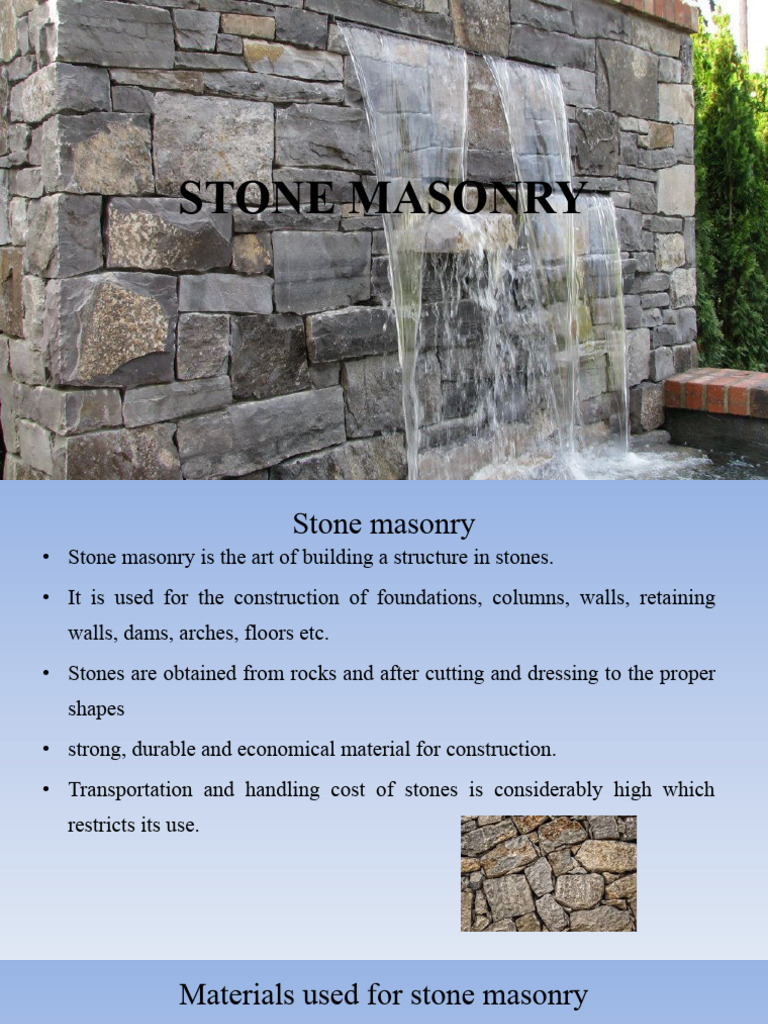 Superstructure Stone Masonry | PDF | Masonry | Brick