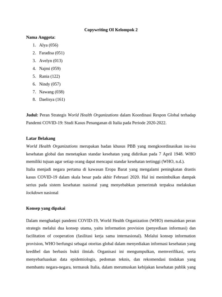 Draft Infografis OI | PDF