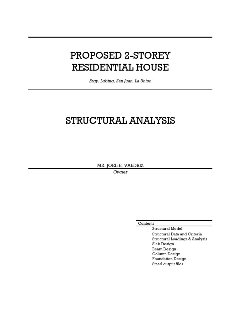 Analysis | PDF | Structural Load | Roof