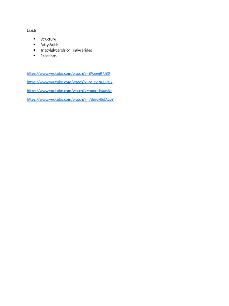Lipids | PDF