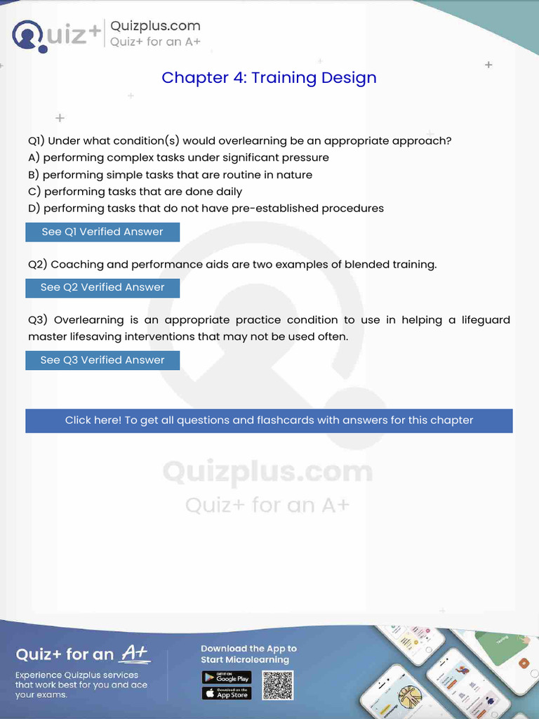Under What Conditions Would Overlearning Be An Appropriate Approach ...