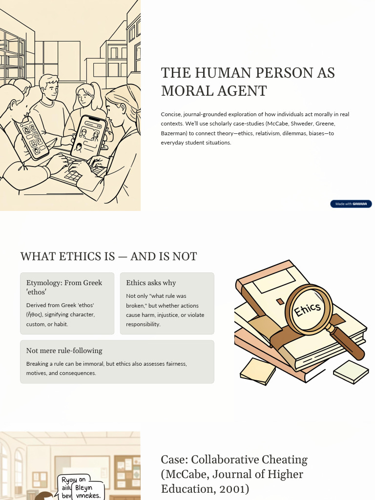 The Human Person As Moral Agent | PDF | Morality | Empathy
