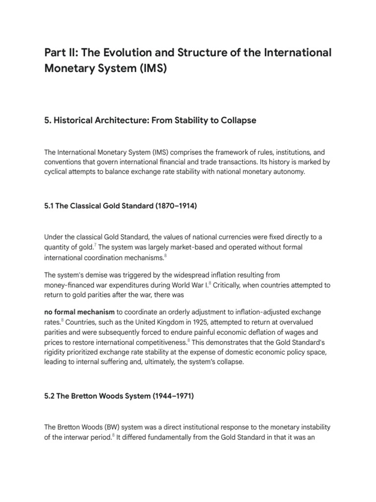 FDI and International Monetary System | PDF | Bretton Woods System ...
