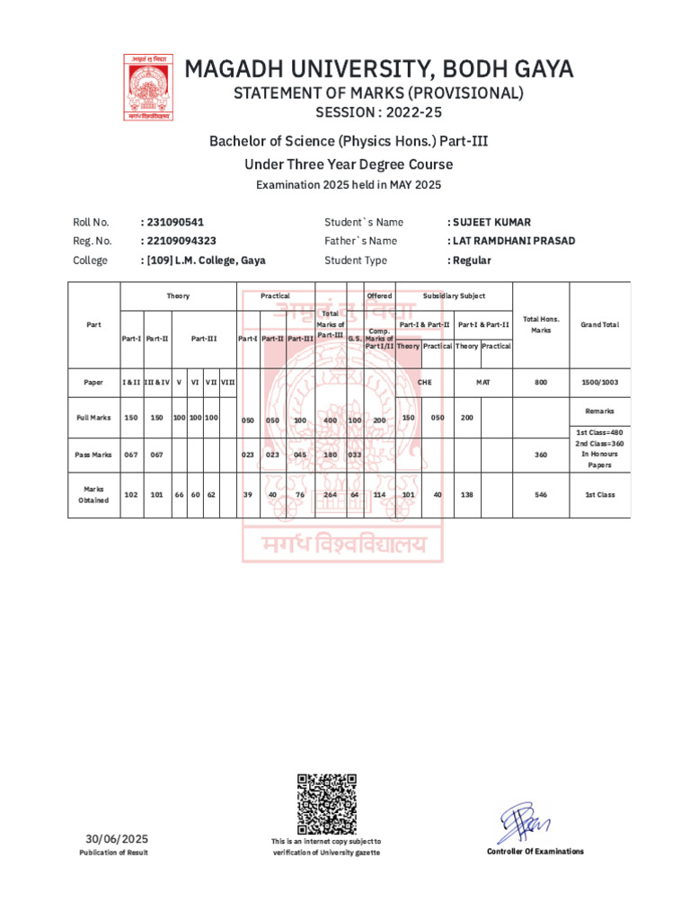 Part 3 Result | PDF | Academic Degree | Qualifications