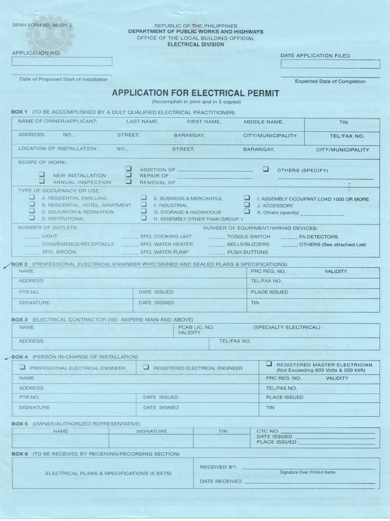 MERALCO Application Forms | PDF