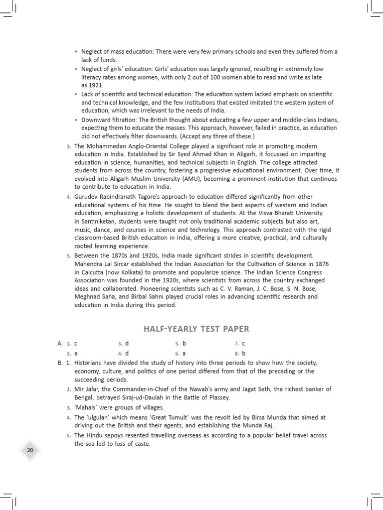 His Half Yearly Paper | PDF