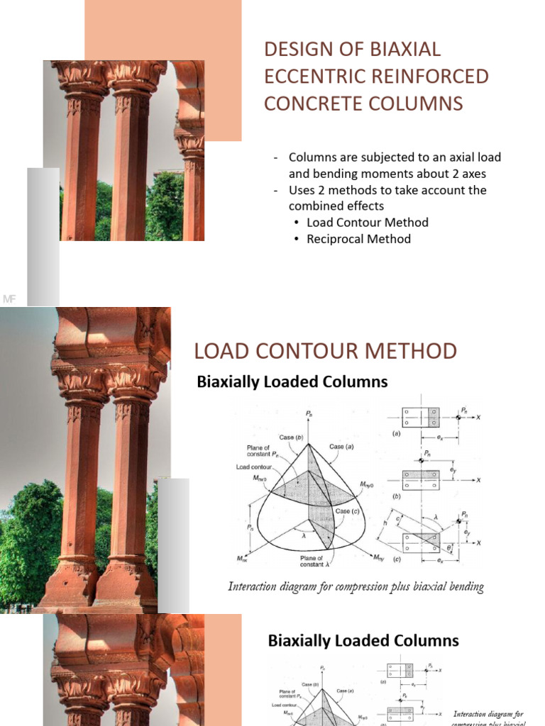 Design of Biaxial Eccentric Reinforced Concrete Columns | PDF