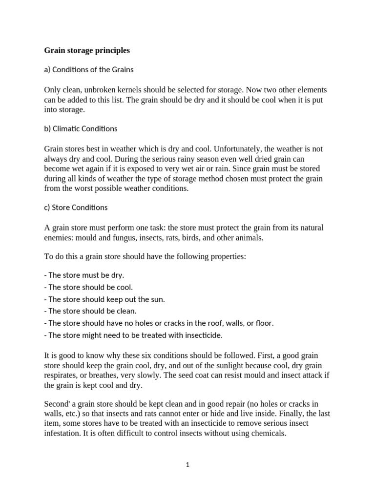 General Principles of Safe Storage | PDF