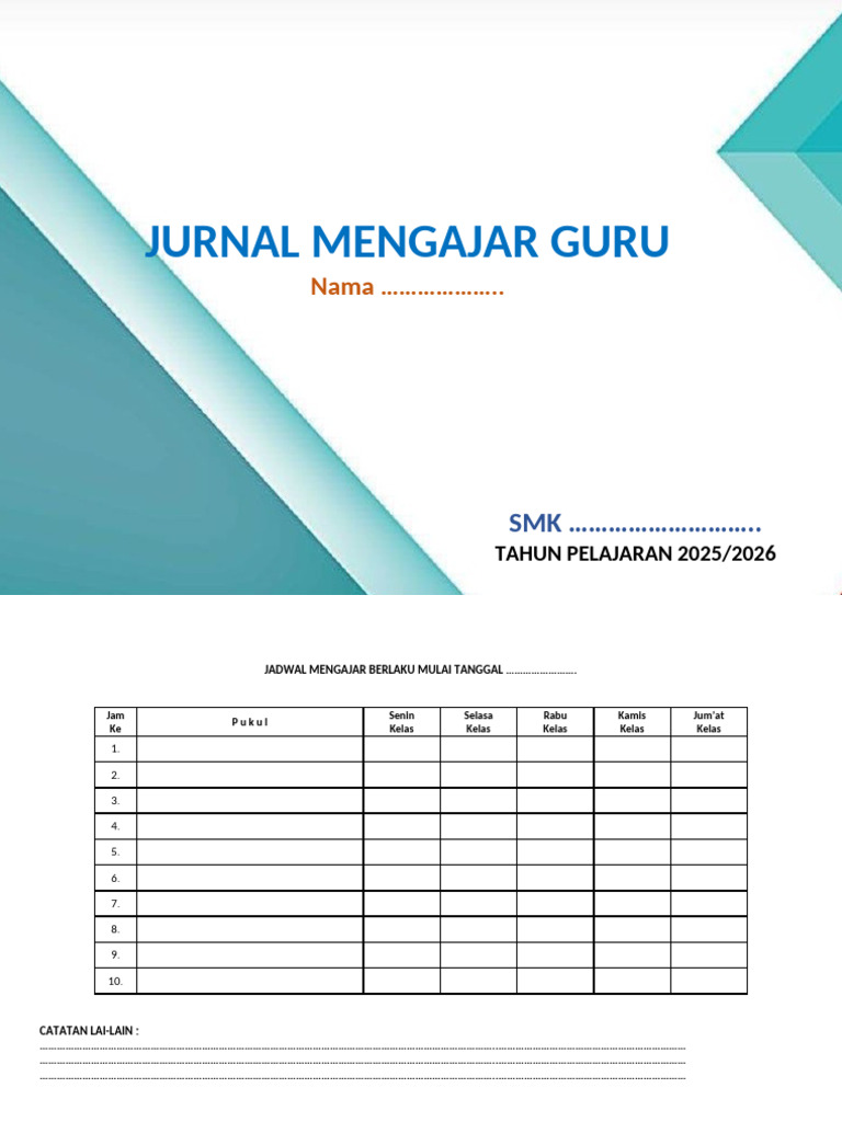 Jurnal Guru Mengajar | PDF