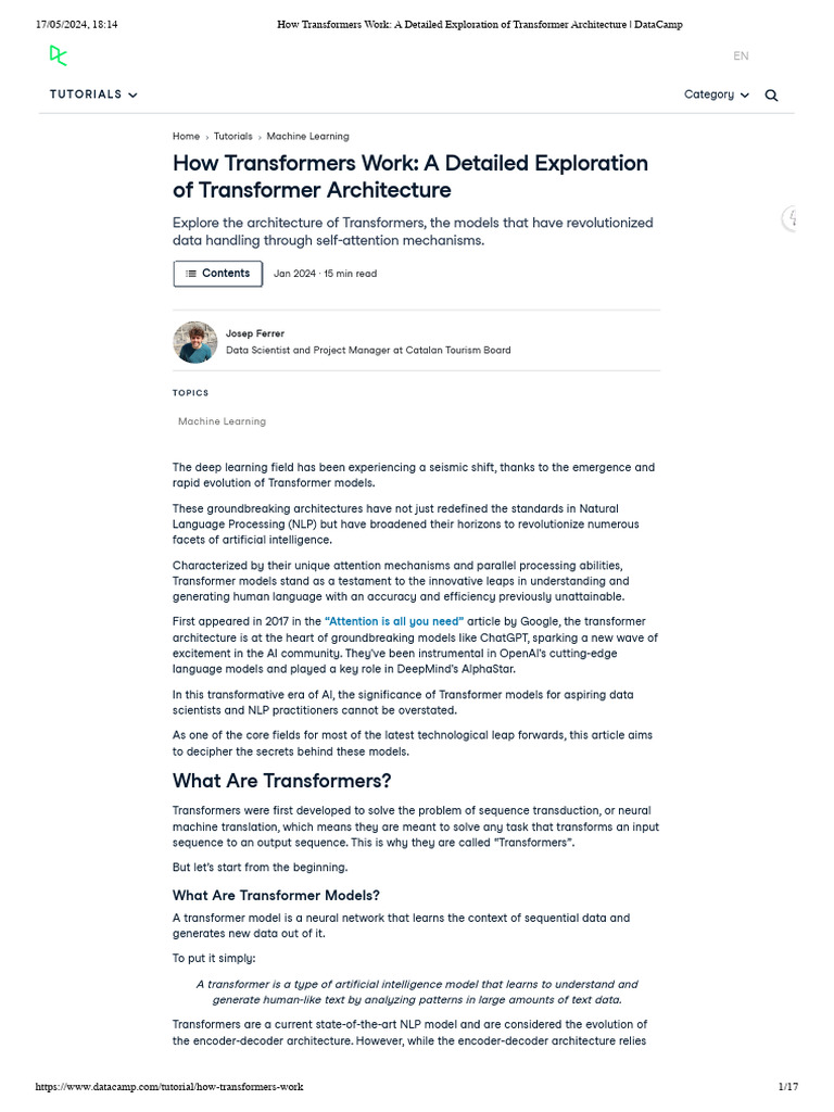 How Transformers Work - A Detailed Exploration of Transformer ...