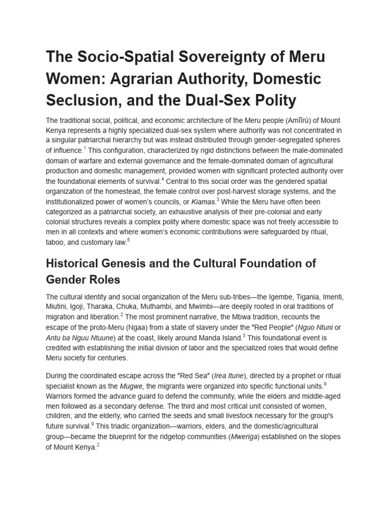 Meru Women's Domestic Authority | PDF