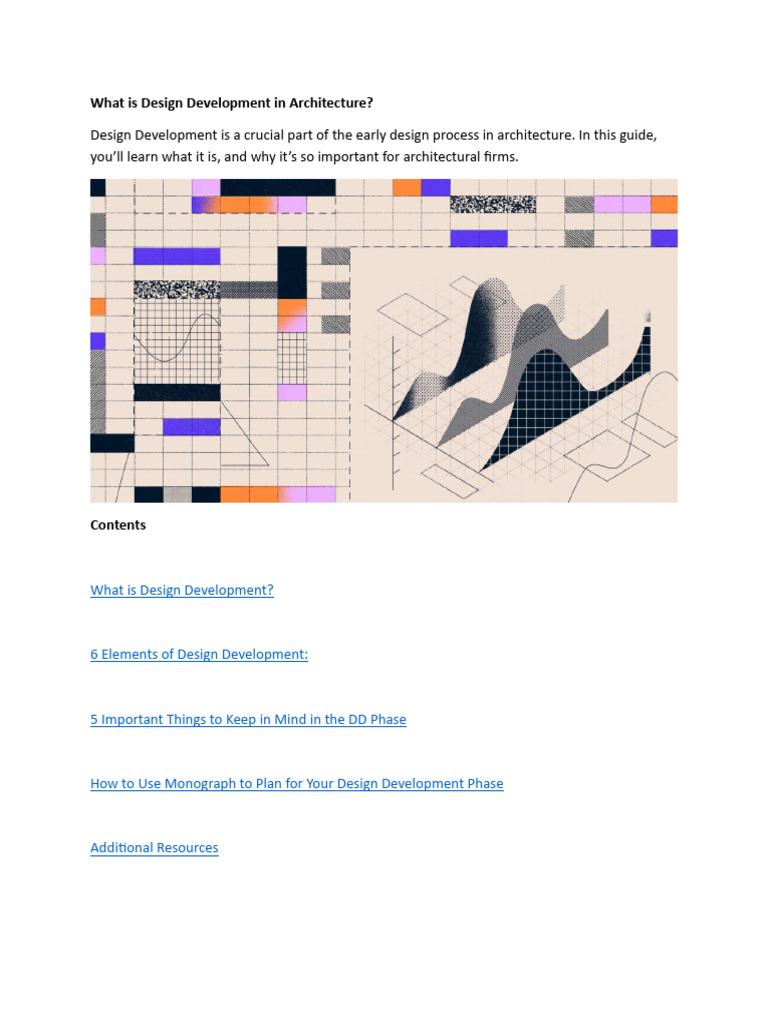 What Is Design Development in Architecture | PDF