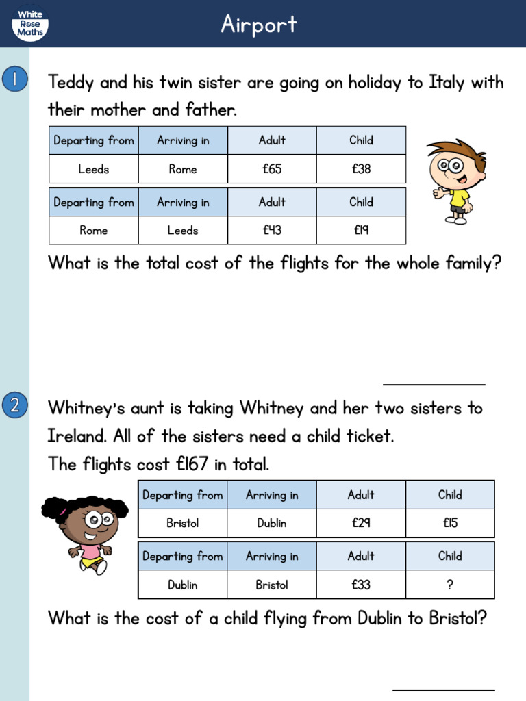 Airport Worksheet | PDF