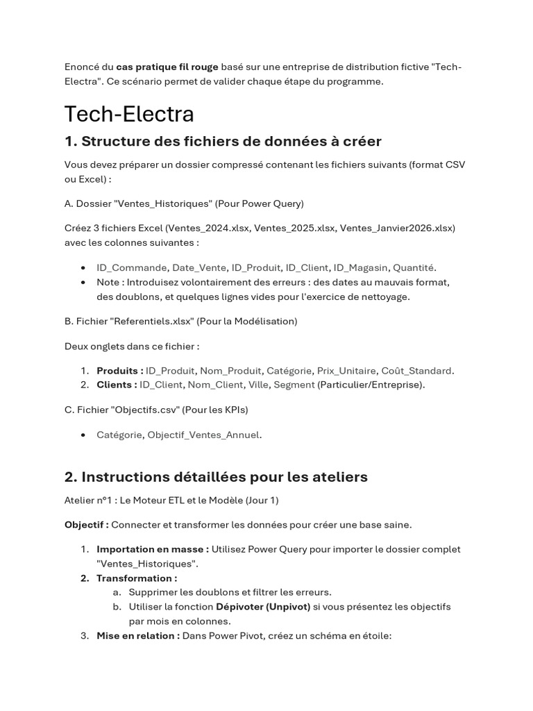 Tech Electra | PDF | Microsoft Excel | Informatique