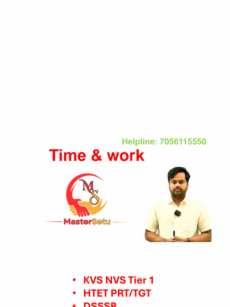 Time and Work Solution | PDF