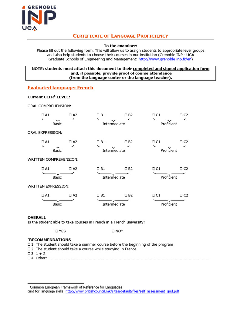 Language Certificate | PDF | Language Education