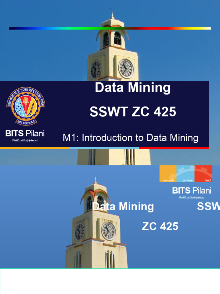 DM Cs 1 Intro To DM | PDF | Data Mining | Data