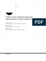 Validity of The Aluminum Equivalent Approximation in Space Shielding