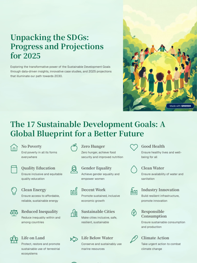 Unpacking The SDGs Progress and Projections For 2025 | PDF | Cost Of ...