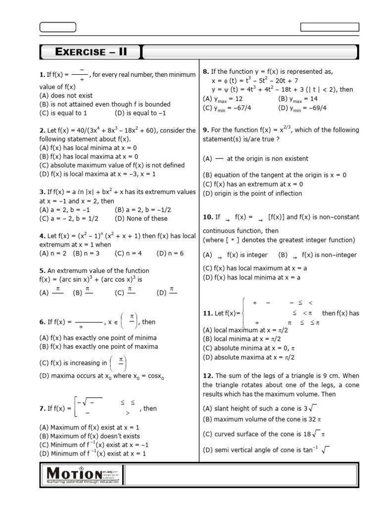 Exercise 2 Jeemain - Guru | PDF