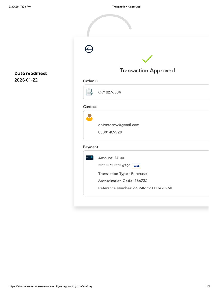 Transaction Approved | PDF