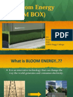 The Bloom Energy (Bloom Box) : BY: Prateek Bhatnagar EEE ABES Engg College