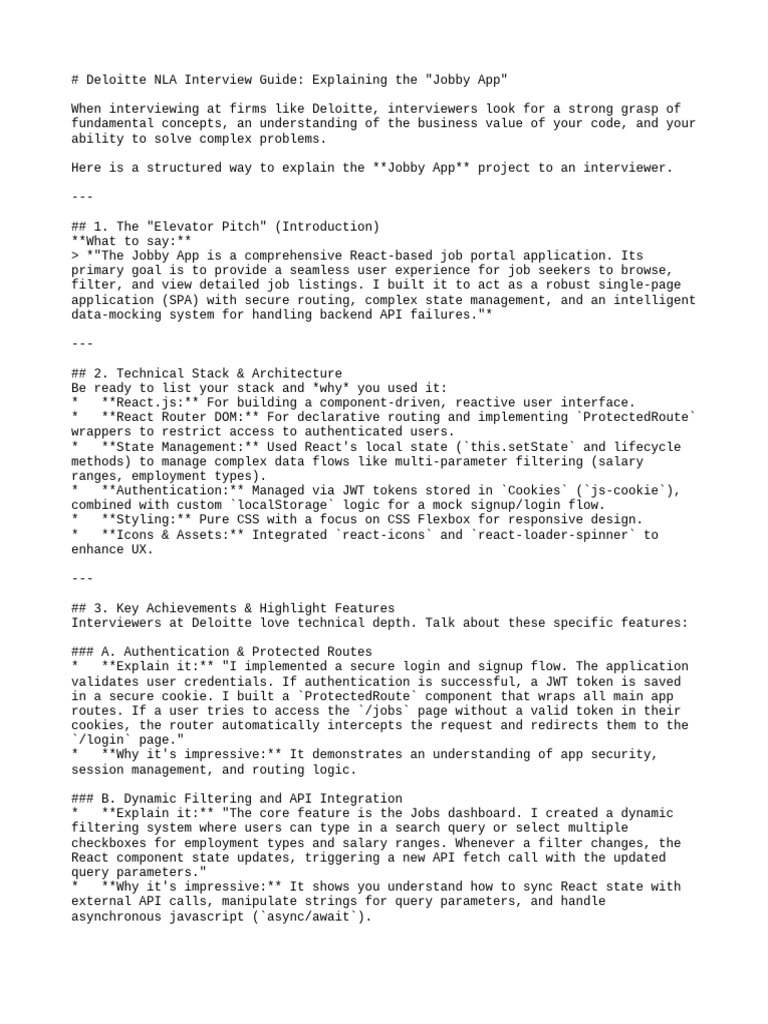 Interview Prep | PDF