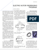 A PROVEN ELECTRIC MOTOR REGREASING PROGRAM