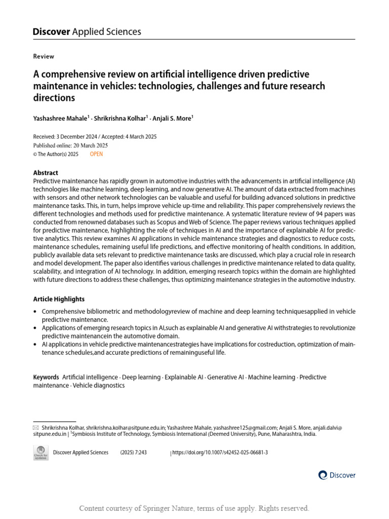 A Comprehensive Review On Artificial Intelligence | PDF | Machine ...