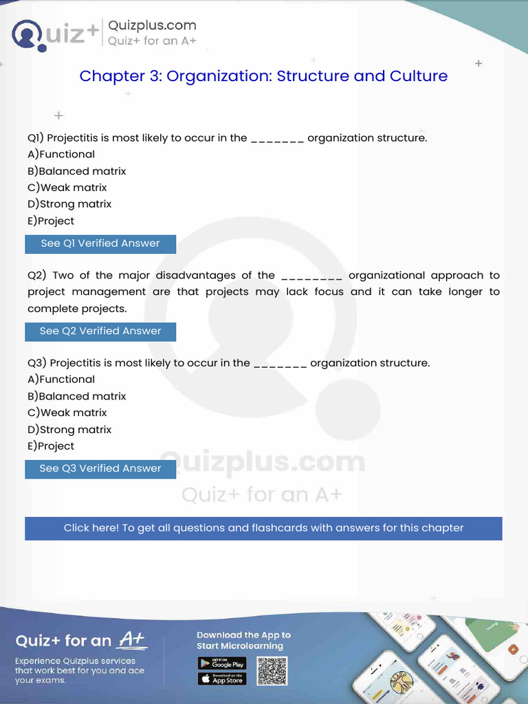 Projectitis Is Most Likely To Occur in The Organization Structure | PDF ...