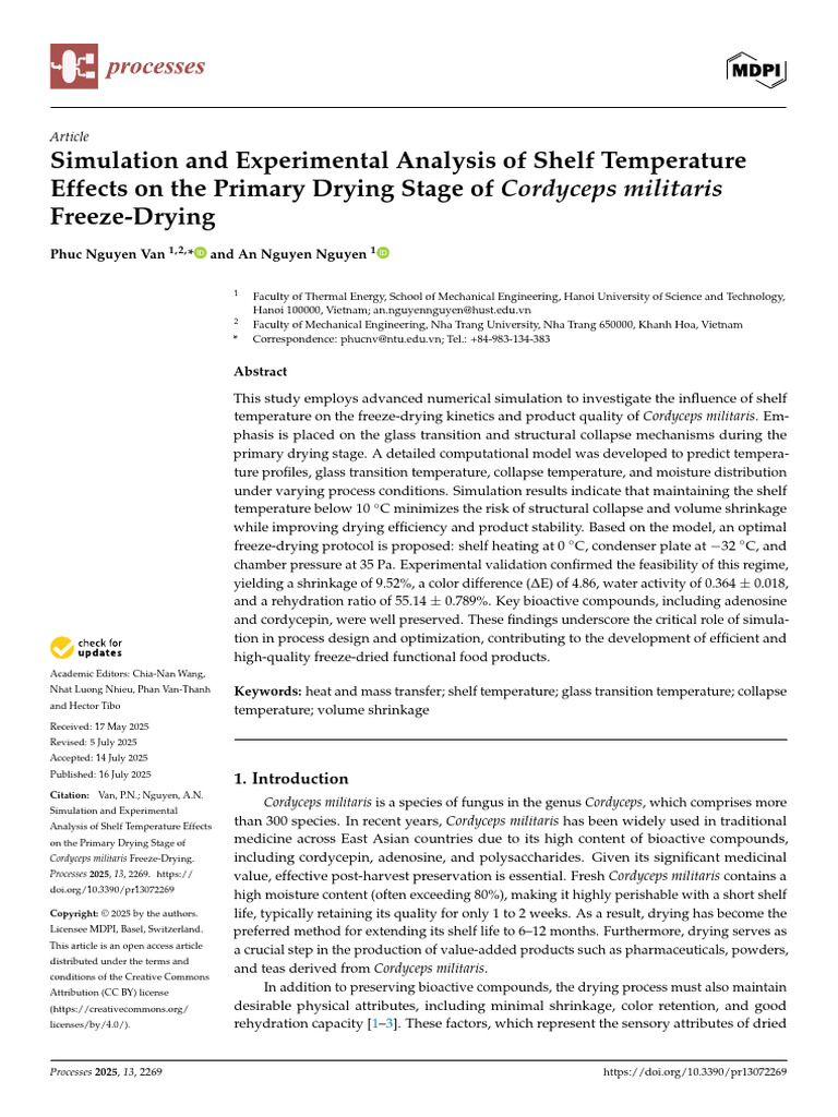Simulation and Experimental Analysis of Shelf Temperature | PDF | High ...