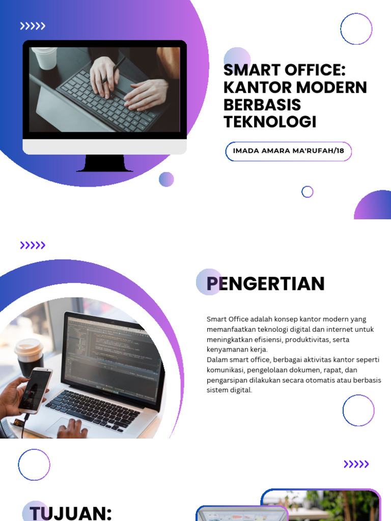 Biru Gradasi Modern Teknologi Informasi Dan Komunikasi Presentasi ...