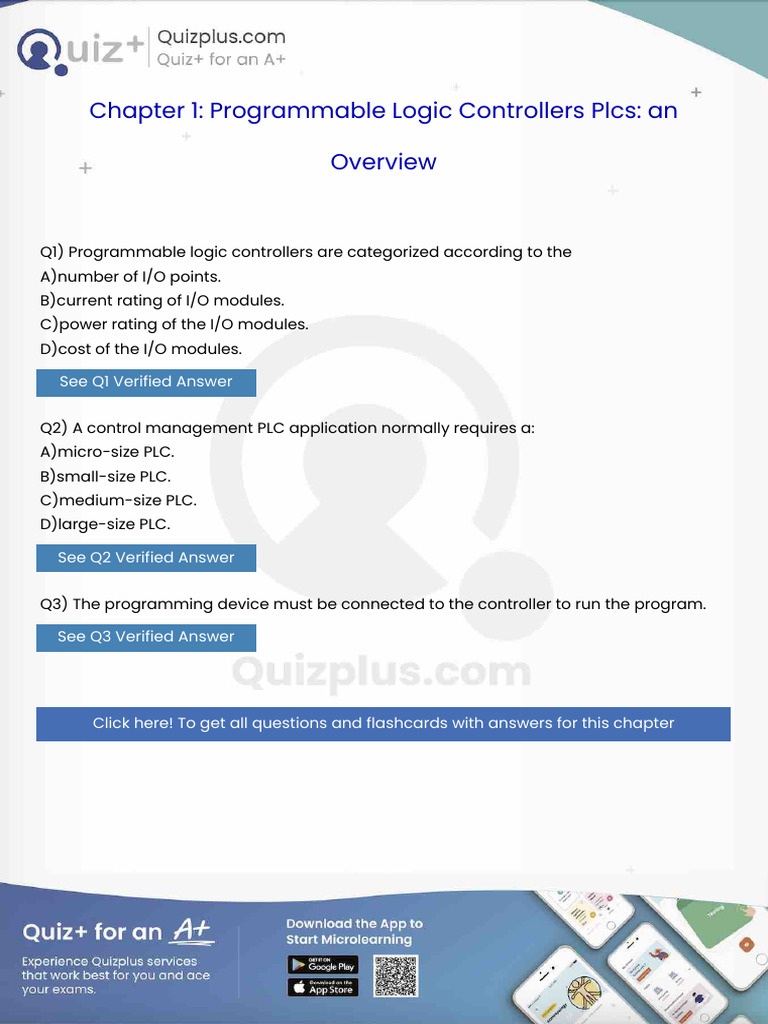 Programmable Logic Controllers Are Categorized According To The | PDF ...