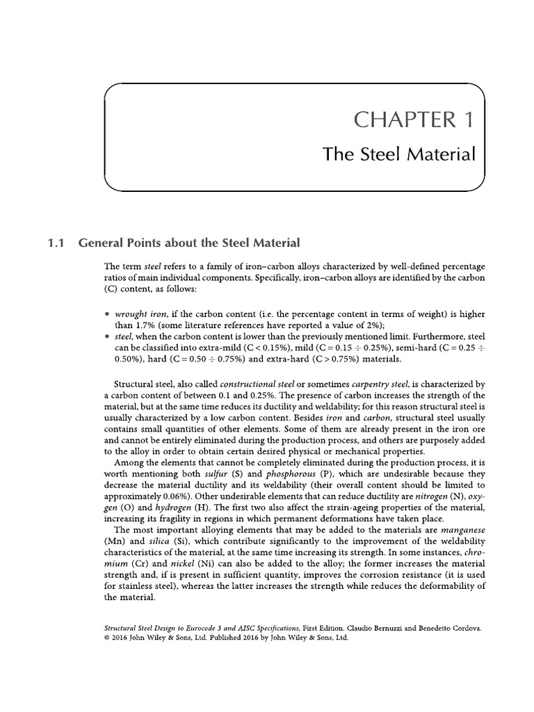 CHAPTER 1 Structural Steel Design To Eurocode 3 and AISC Specifications ...