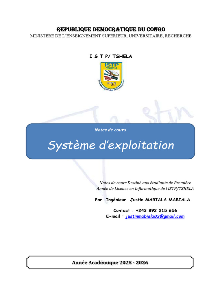 Systeme D'exploitation | PDF | Microsoft Windows | Système d'exploitation