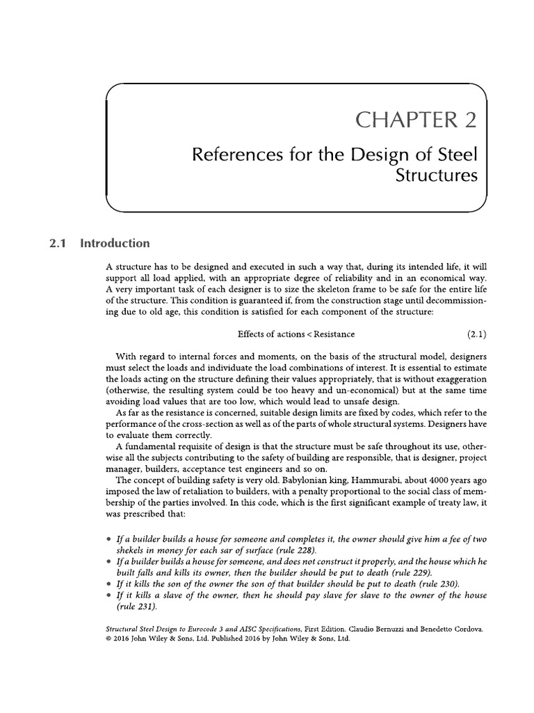 CH2 Structural Steel Design To Eurocode 3 and AISC Specifications | PDF ...