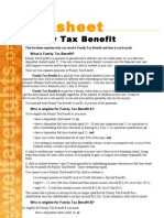 Factsheet: Family Tax Benefit