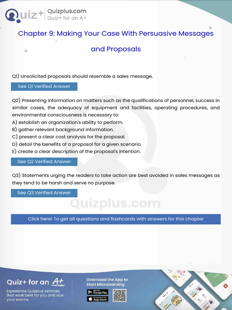 Unsolicited Proposals Should Resemble A Sales Message | PDF | Note ...