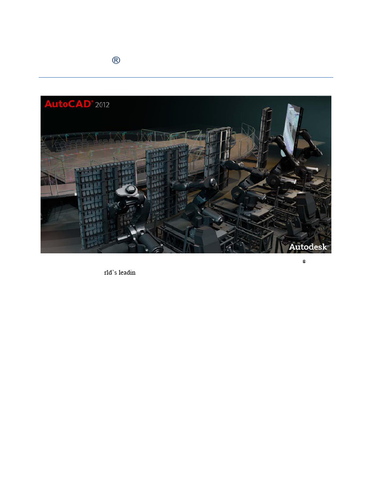 Autocad 2012 Preview Guide | PDF