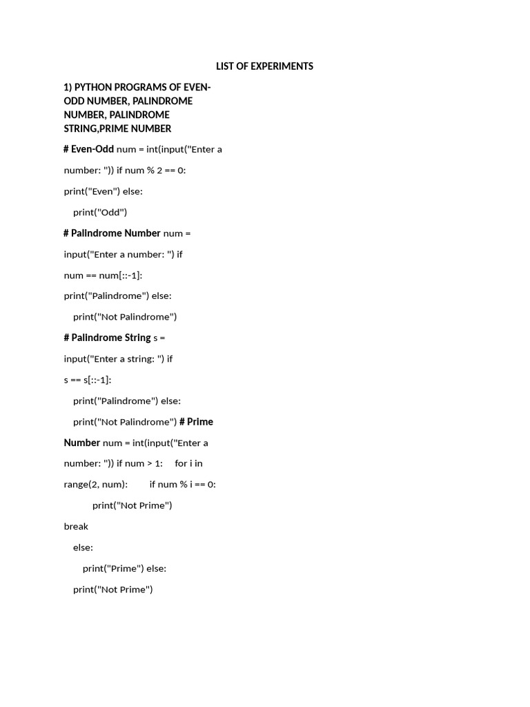 List of Experiments1 | PDF | Computer Programming | Computing