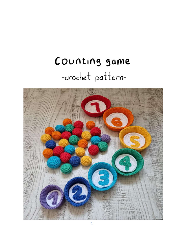 Counting Game | PDF | Crochet | Figured Fabrics